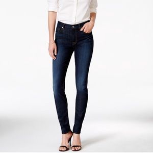 7 for All Mankind mid rise ankle skinny jeans